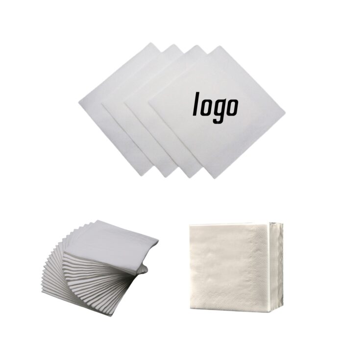 Premium custom eco-friendly napkins - 2-ply square design for upscale events and promotions